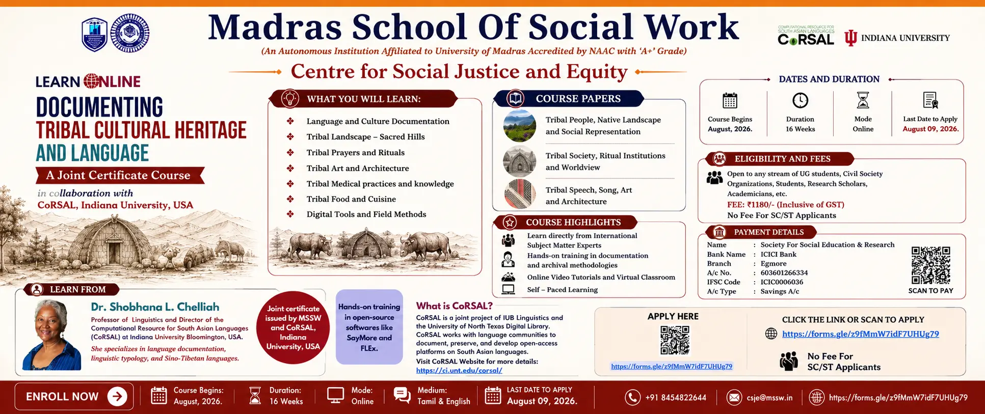 Documenting Tribal Cultural Heritage and Language